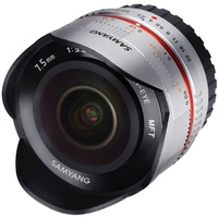 Samyang 7.5mm F3.5 Fisheye UMC II MFT APS-C Camera Lens - Silver