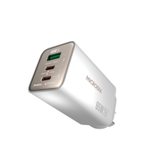 MICRODIA SMARTCube™ Nano 65W Tri Port GaN Wall Charger - White