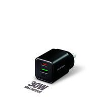 MICRODIA SMARTCube™ Nano 30W Dual Port GaN Wall Charger - Black
