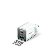 MICRODIA SMARTCube™ Nano 35W Dual Port GaN Wall Charger - White