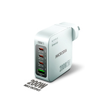 MICRODIA SMARTCube™ Nano 200W 4 Port GaN Wall Charger - White