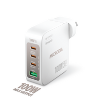 MICRODIA SMARTCube™ Nano 100W 4 Port GaN Wall Charger - White