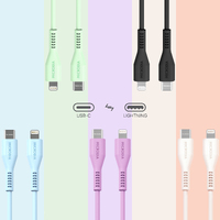 MICRODIA Fruitywire™ Liquid Silicon PD60W USB-C to Lightning Cable