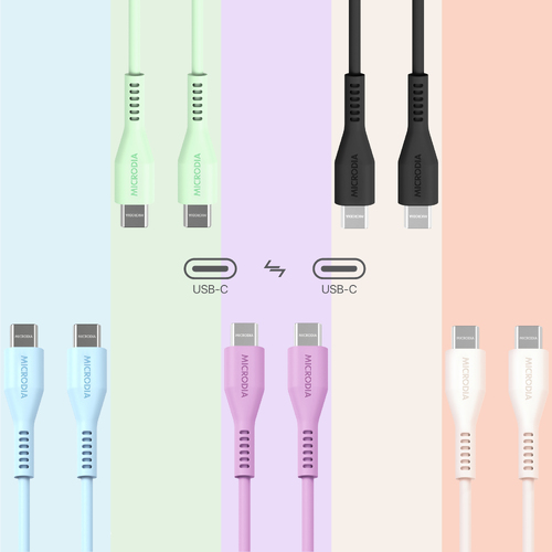 MICRODIA Fruitywire™ Liquid Silicon USB-C to USB-C